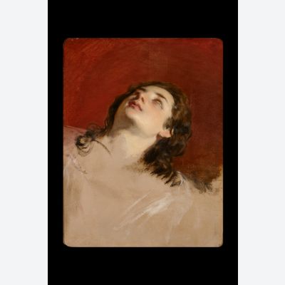 Friedrich Ritter von Amerling (1803-1887) Study of a Resting Woman