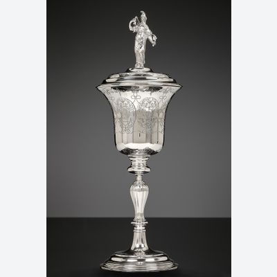Coupe hollandaise en argent de la Guilde des bateliers de Schiedam
