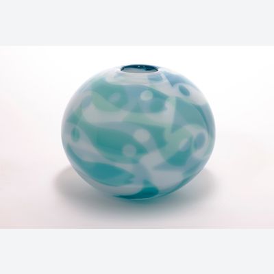 Willem Heesen, Unique vase, 'Deep sea' series, De Oude Horn, 2001