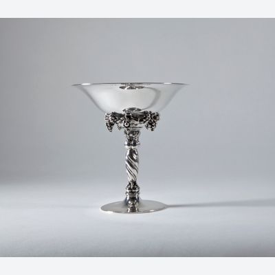 Georg Jensen (Rådvad 1866-1935 Kopenhagen), Sterling Silver tazza, model 263b, Designed in 1918
