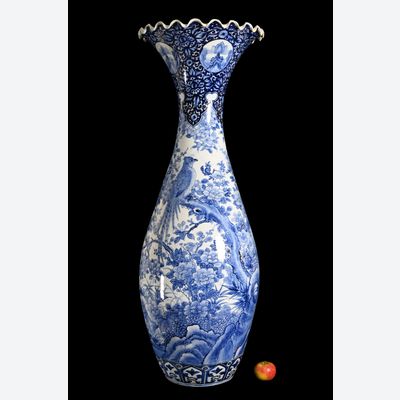 A very large Japanese vase