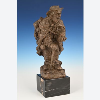 A terracotta sculpture