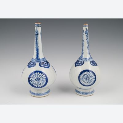 A pair Chinese rosewater sprinklers