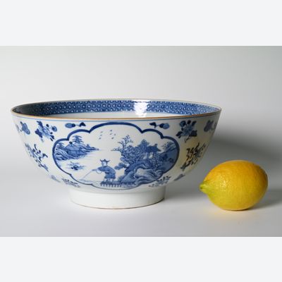 A large Chinese porcelain bowl