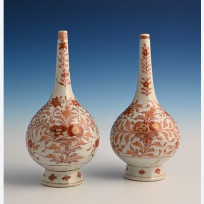 A couple of Chinese rosewater sprinklers