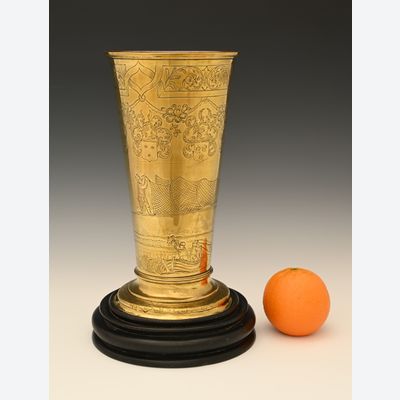 A rare brass cup