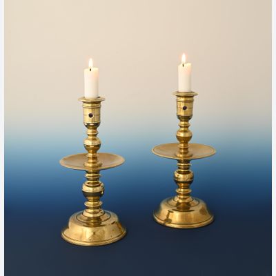 A pair of Heemskerk candlesticks