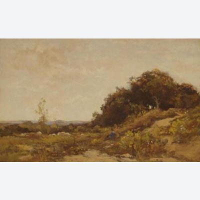 Herder met zijn schaapskudde