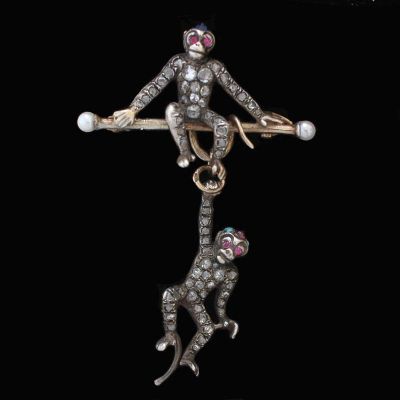 Monkey brooch