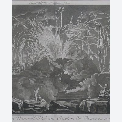 Encyclopedie: Uitbarsting van de Vesuvius in 1754