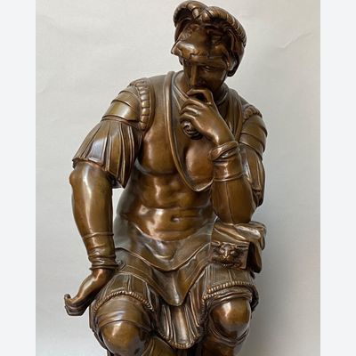 F. Barbedienne: Lorenzo de'Medici zu Michelangelo