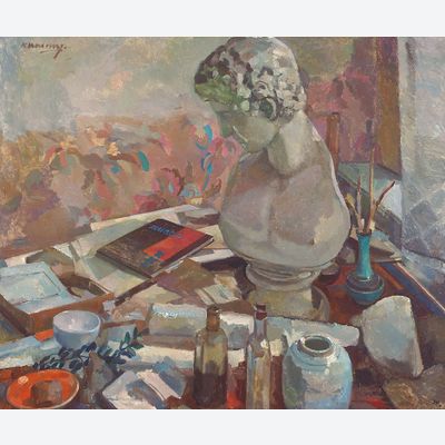 Still life with bust