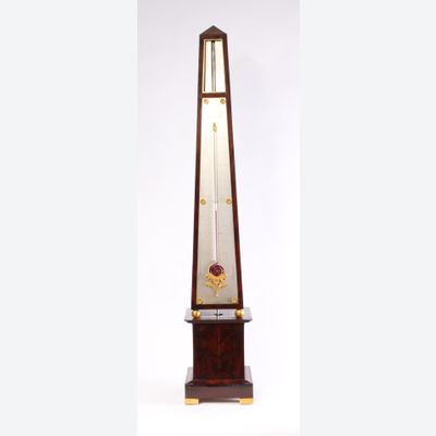 A French obelisk barometer, probably made in 1836