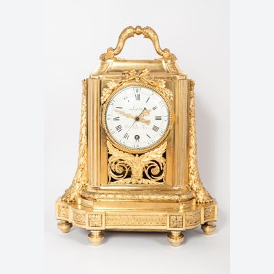 Very Unusual High Quality Early Louis XVI Traveling Clock, circa 1770