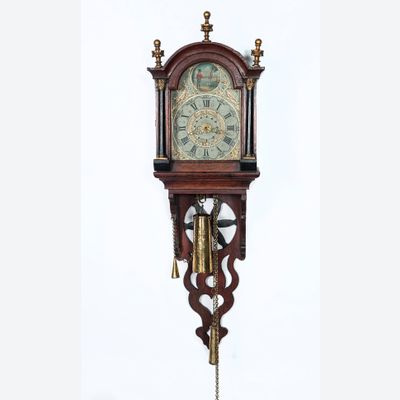 Dutch Mid-19th Century Folk Art Wall Clocks So-Called 