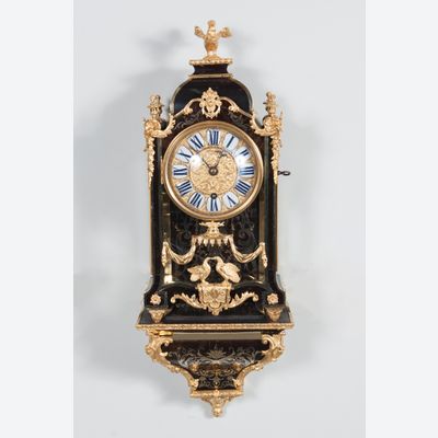Small Decorative Louis XIV Boulle Inlaid Bracket Clock, circa 1720