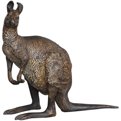 Ein attraktives Wiener Bronze Känguru, signiert Bergman, circa 1900