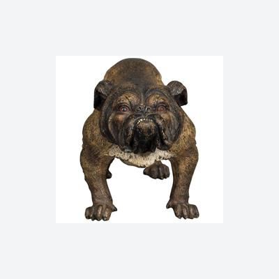 A strong Vienna bulldog bronze, circa 1890