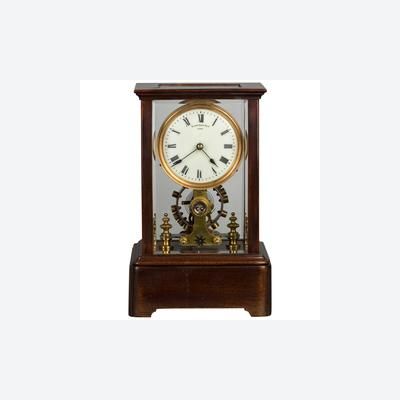 A battery powered mantel clock circa 1908 by Eureka Clock Co Ltd.