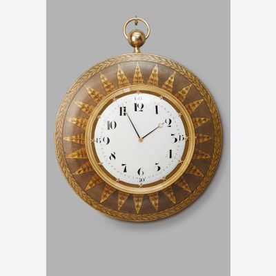 A hugely decorative French ‘Empire’ wall clock, circa 1820
