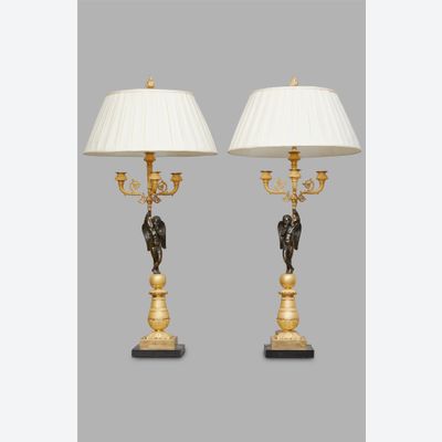 A beautiful pair of French Charles X Candelabras, circa 1830