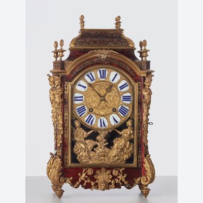 A beautiful French late Louis XIV ‘Religieuse’ mantel clock by Bonneual, circa 1700