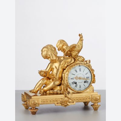 A classic early Louis XVI pendule by Charles du Tertre, circa 1780