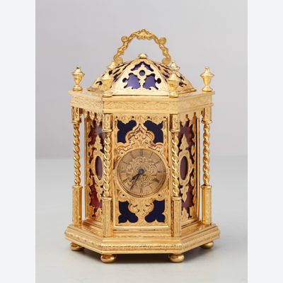 Reisklok tempelmodel zeshoekig