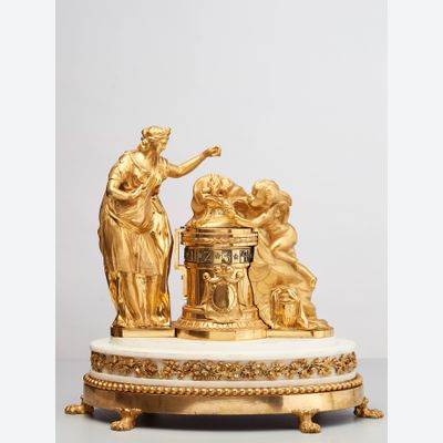 A very important French Louis XVI ‘cercle a tournant’ clock, circa 1780