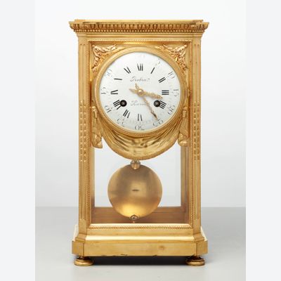 A fine French bronze ‘four glass’ table regulator by Robin, circa 1880