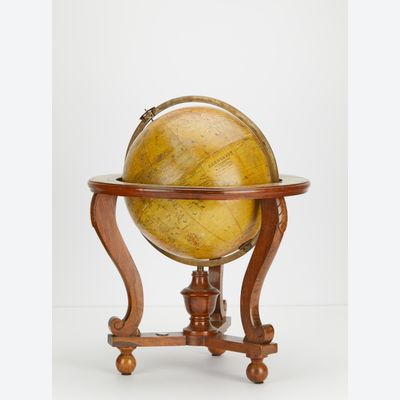 Library earth globe on original