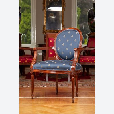 Louis XVI upholstered armchair 