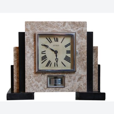 M158 French marble Reutter Atmos mantel timepiece