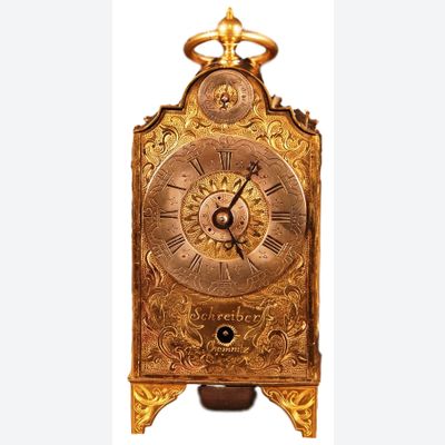 C14 Pendule d'Officier quarter strike 2 bells Grand Sonnerie on repetition