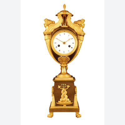 M53 French Ormolu and Patinated Urn Clock