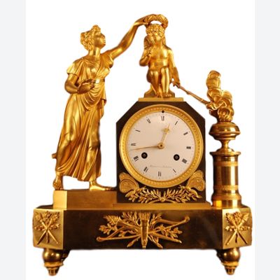 M68 Gilt bronze mantel clock