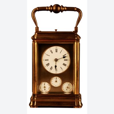 C02 Große Mehrfachzeitzone-Reisewecker mit Vollkalender