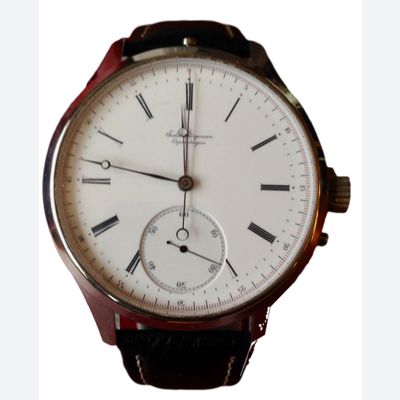 NEU08 Neue Edelstahl-Armbanduhr mit Stoppuhr, antikes Uhrwerk