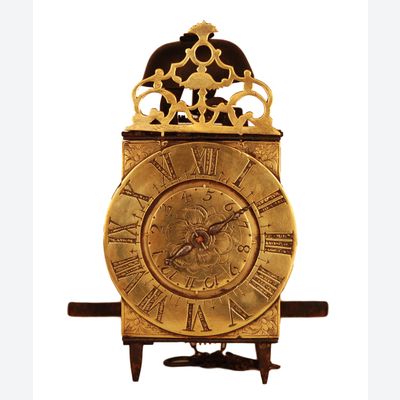 LA13 Frühe Miniatur-Französische Laterne-Wecker im unrestaurierten Originalzustand