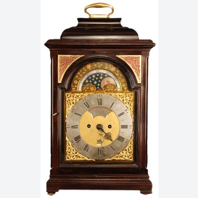 br06 Hollandse Tafelklok met datum en maanfase