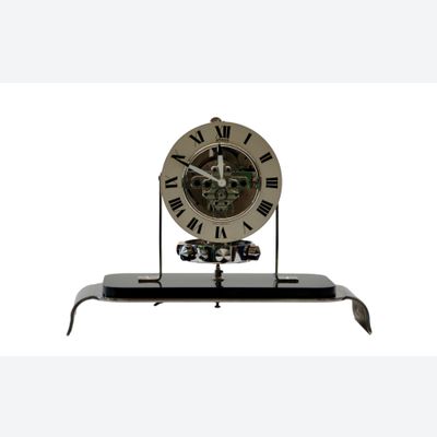 M229 Atmos PO1, skelet wijzerplaat en glazen stolp, Reutter nr. 3200, Frankrijk ca.1930.