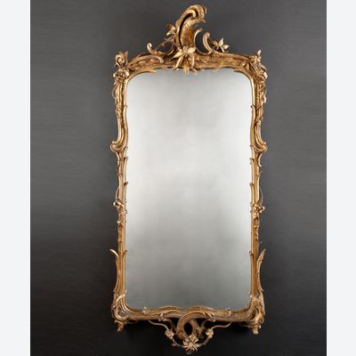 Een Rechthoekige Louis XV Spiegel