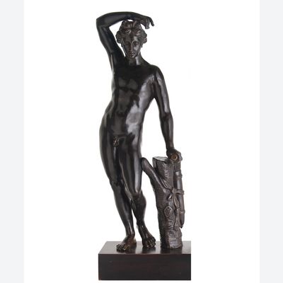 Early XVIIIth Century Bronze of a Standing Apolino