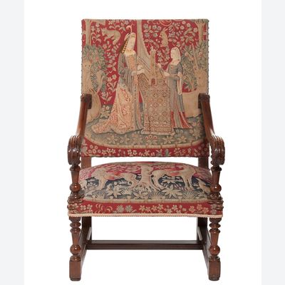 Baroque Walnut Armchair