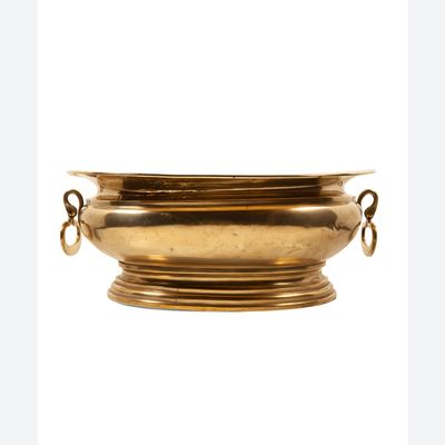 A Baroque Brass Wine Cistern with Handles