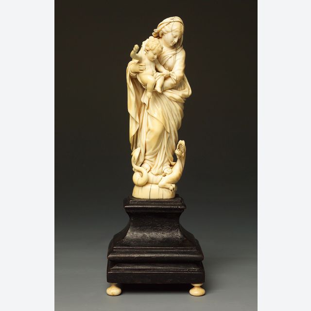 Virgin and Child beating the evil