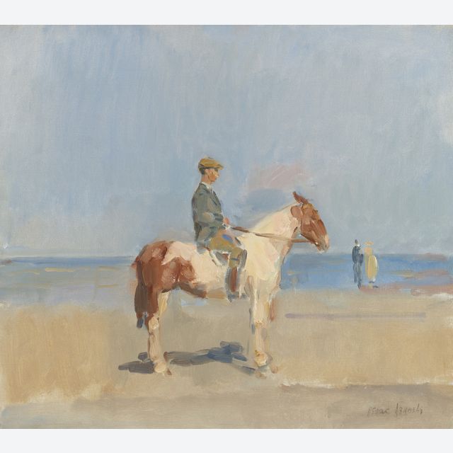 Horseman on the beach of Viareggio