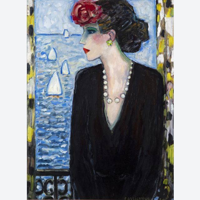 JEAN-PIERRE CASSIGNEUL (1935-) - LA ROBE NOIRE