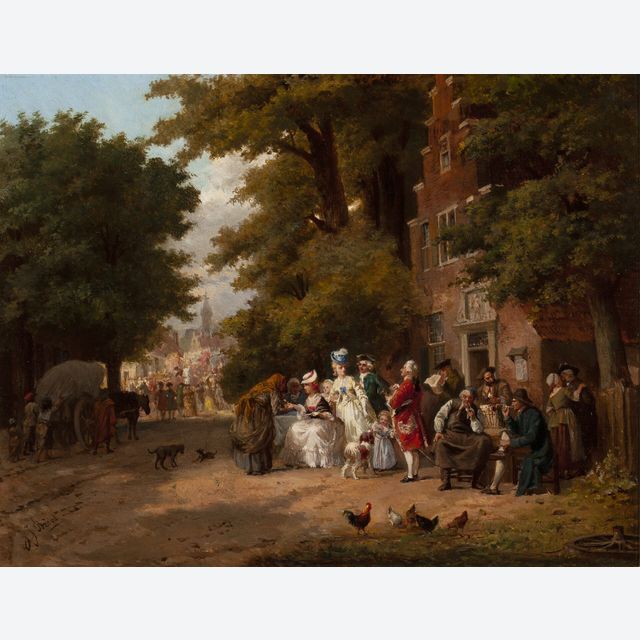 JAN JACOB ZUIDEMA BROOS (1833-1882) – THE FORTUNE TELLER