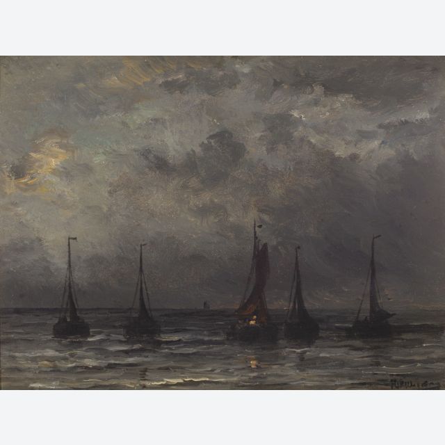 Ships at night